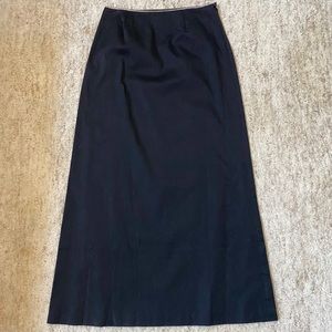 black / rhinestone maxi skirt